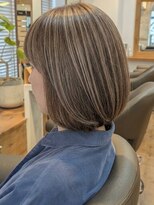 ヘアスタジオルース(HAIR STUDIO LUZ) 【艶エアボブ】40代50代60代の大人ボブ/白髪ぼかしハイライト