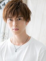 モッズヘアー メン 戸田公園店(mod's hair men)&nbsp;10代20代ブリーチデザイン短髪ダウンバングショートi戸田公園