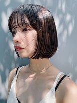 シンス 銀座(since)&nbsp;似合わせカット/ミニボブ/切りっぱなしボブ/白髪ぼかし[銀座駅]