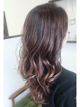 グラデーションカラー ラベンダーベージュ L ウーデヘアー Ode Hair のヘアカタログ ホットペッパービューティー