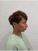 サイドパートショート×クラウドマッシュ