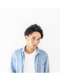 ツーブロック×ネープレス×アップバング Men's/メンズカット