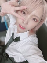 リアイス(Re:ICE) ミニウルフ/くすみブルー/流れるレイヤー/インナーハイライト