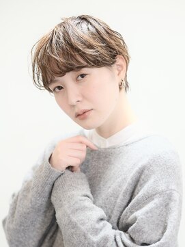 ザジヘアー(ZAZIE hair) 【ハイライト】ウェービィーマッシュショート