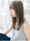 大人可愛いエアーストレートレイヤーロングT3越谷20代30代40代!