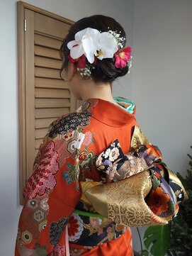 フラココ 荻窪店(hurakoko trico) 華やか似合わせ着物ヘア/和装/成人式/振袖/ヘアセット/荻窪