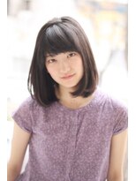 リーフ 御門台店(LeaF)&nbsp;黒髪で大人かわいいさらツヤミディ