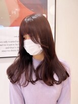 アース コアフュールボーテ 川中島店(EARTH coiffure beaute) ピンクブラウンアドミオカラーイルミナカラー艶