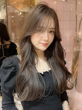 シーシンジュク 新宿南口(Sea shinjuku) 大人ガーリー/前髪/顔周りレイヤー×ブリーチなし韓国ヘア[新宿]