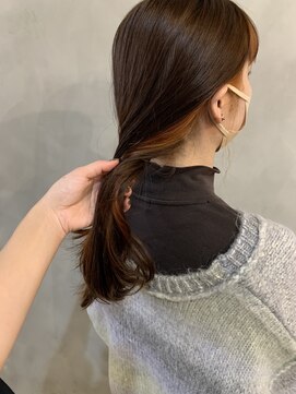 テテ ニコ(tete nico) セミロング×インナーカラー