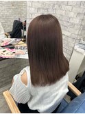 イメチェン/レッドブラウン/フルバング/似合わせカット/本厚木駅