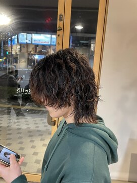 レオン(Re:ON) wolf × 波巻きパーマ!