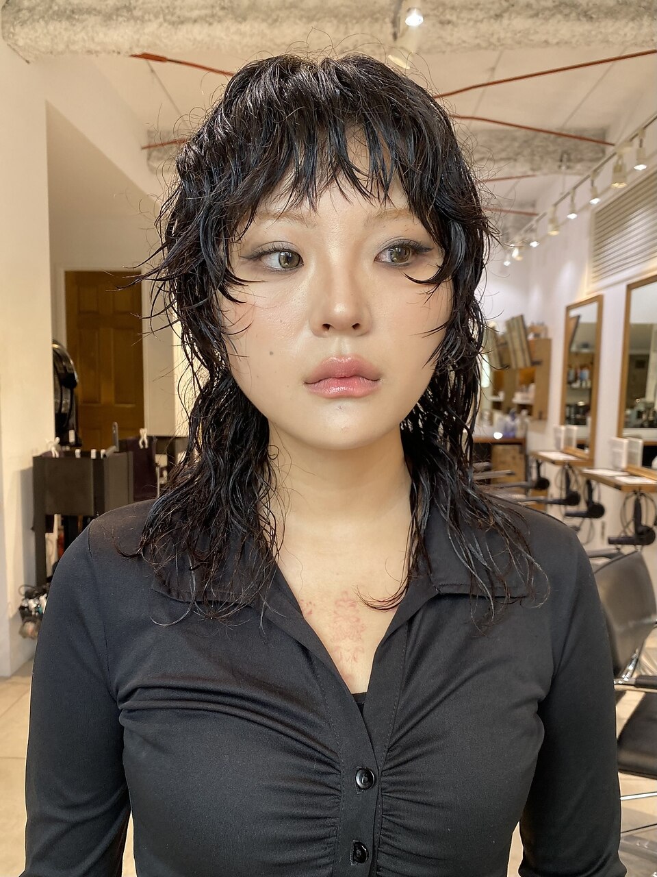 くせ毛マレットヘア：L220560160｜ナループロアツム(Nalu pu loa Tsum