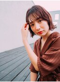 A BY WHO江坂/大人くびれボブ/透明感カラー/髪質改善