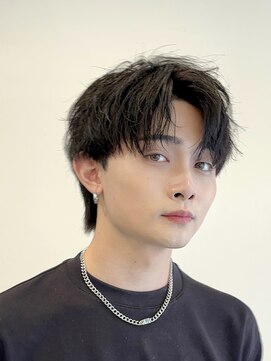 ビューエヒメ(VIEW EHIME) 韓国風センターパートシースルーバングメンズ透明感カラー