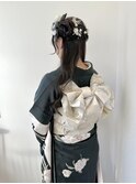 ハーフアップアレンジ土橋13