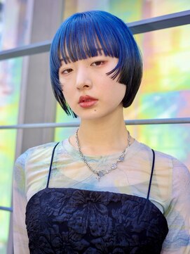 エムスラッシュ 横浜元町店(M.SLASH) ブルーカラー/デザインカラー/ブリーチ/オンブレ/元町