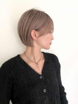 ネイロ バイ ジルブラン 葛西(NeiRo by JIL BLAN) 葛西ハイライト白髪ぼかしショートボブ小顔カットレイヤーカット