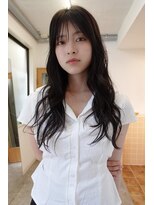ネルケ 立川(nelke)&nbsp;ロングヘア×オリーブカラー_髪質改善トリートメント_韓国