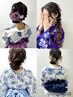 夜職のお客様限定〈17時～21時〉浴衣着付け＋プチプラヘアセット4000円