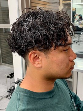 ジーニー 新百合ヶ丘(Genie) ダークアッシュニュアンスパーマ韓国マッシュベリーショート