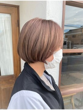 リエットヘアー 杢左店(Lie-et. hair) #ナチュラル#ショートボブ#西尾市#西尾市髪質改善#ベージュ