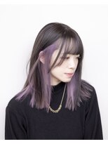 エルレ(Elure)&nbsp;インナーカラー#パープル#ブリーチ#ダブルカラー#浜松#浜北#磐田