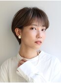 大人可愛い30代40代50代◎大人ナチュラルレイヤーショートボブ