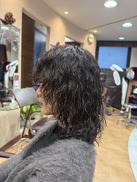 ヘアープレイス 美 遊 人(HAIR PLACE) 艶髪オレンジカラー