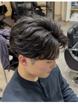 クオル キャスト 熊本(QOL×cast)&nbsp;メンズフェザーショートフェザーパーマ毛流れパーマ/通町筋