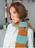 ミディアム大人ガーリー韓国ヘア似合わせカット_F31332