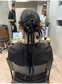 結婚式ヘアアレンジカチモリヘア
