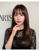 ハーツオオサカ(HE:ARTS OSAKA)&nbsp;シースルーバング韓国ロングレイヤー