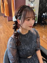 ヘアーアンドメイク グロッシー(HAIR&MAKE GLOSSY)&nbsp;編みおろしアレンジ