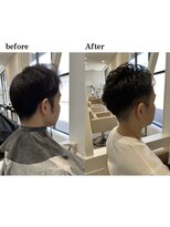 リフ(LIF by MIRROR TALK)&nbsp;直毛卒業！メンズパーマで垢抜け。朝のセットも3分で決まる