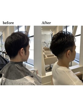 リフ(LIF by MIRROR TALK) 直毛卒業！メンズパーマで垢抜け。朝のセットも3分で決まる