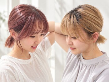 ヘアーデザイン シーベル(HAIR DESIGN SEA BELLE)の写真/結んだときも、横顔も。前髪と顔周りでつくる、私に似合う大人可愛い。