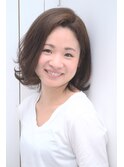 【ふんわり】外ハネレイヤーボブ