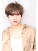#大人カッコイイ センシュアルショート 斜めバング