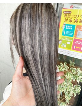 ガルボ ヘアー(garbo hair) #3Dカラー#外国人風#ハイライト#ヘアカラー#コントラストカラー