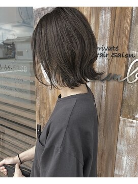 バンビ プライベート サロン(Bambi private salon) ナチュラルレイヤーボブ*アッシュグレーカラー＊Bambi松平愛