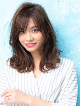 ロンドプランタン 恵比寿(Lond Printemps) 大人かわいい鎖骨ミディアムデジタルパーマ