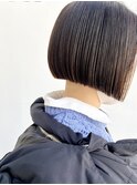 切りっぱなしボブ◎ /ボブ/ぷつっとボブ/暗髪
