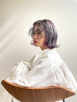 ビューティブロー ビービー(Beauty Blow B.B)&nbsp;ボブインナーカラーダブルカラーイヤリングカラーピンク