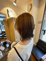 ワフトテイラー(Waft Taylor)&nbsp;切りぱなし軽め＋ハイライトミルクティー系