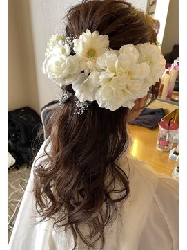 フラバー(flover) 結婚式ヘア/ウェディングセット/ヘアセット／20代30代40代