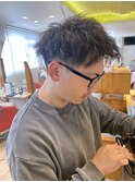 メンズマッシュショートツイストパーマ