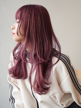 ヘアーループレル(Hair ruup Rell design works) ぱっつんレイヤーロング