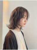 ミディアムウルフ*くすみベージュ