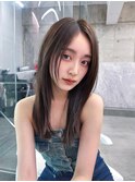 美髪韓国レイヤーイメチェン似合わせチェリーブラウンミニウルフ